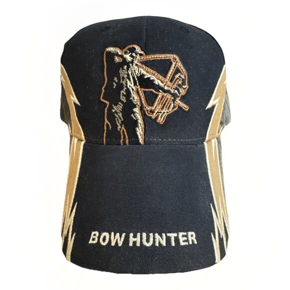 Buckwear Black Camouflage Bow Hunter Adjustable Baseball Hat Cap Embroidered - Picture 1 of 6